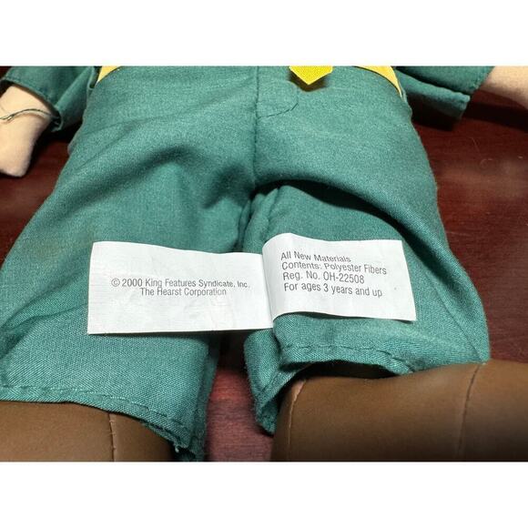 Vintage 2000 Toy Works Beetle Bailey Sarge Plush Figure Army Man Military ZZZ - Picture 6 of 10